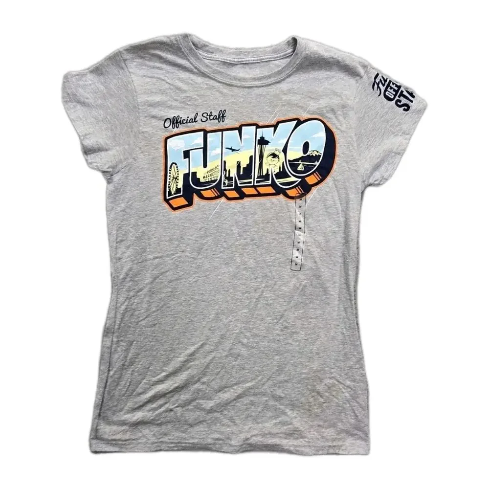 Funko Pop Staff Shirt Womens Medium Exclusive Gray Everett Seattle Tea Offical